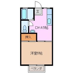 三日市駅 徒歩9分 1階の物件間取画像